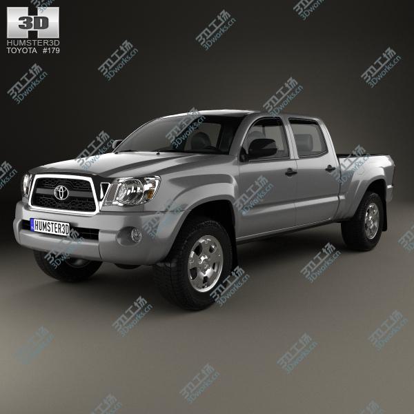 images/goods_img/202105071/3D Toyota Tacoma Double Cab Long Bed 2011 model/1.jpg